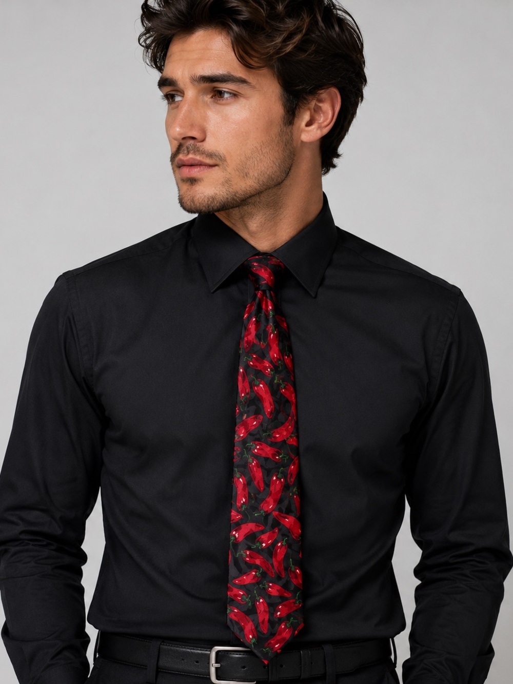 Steven Harris Red Chili Pepper Novelty Tie
